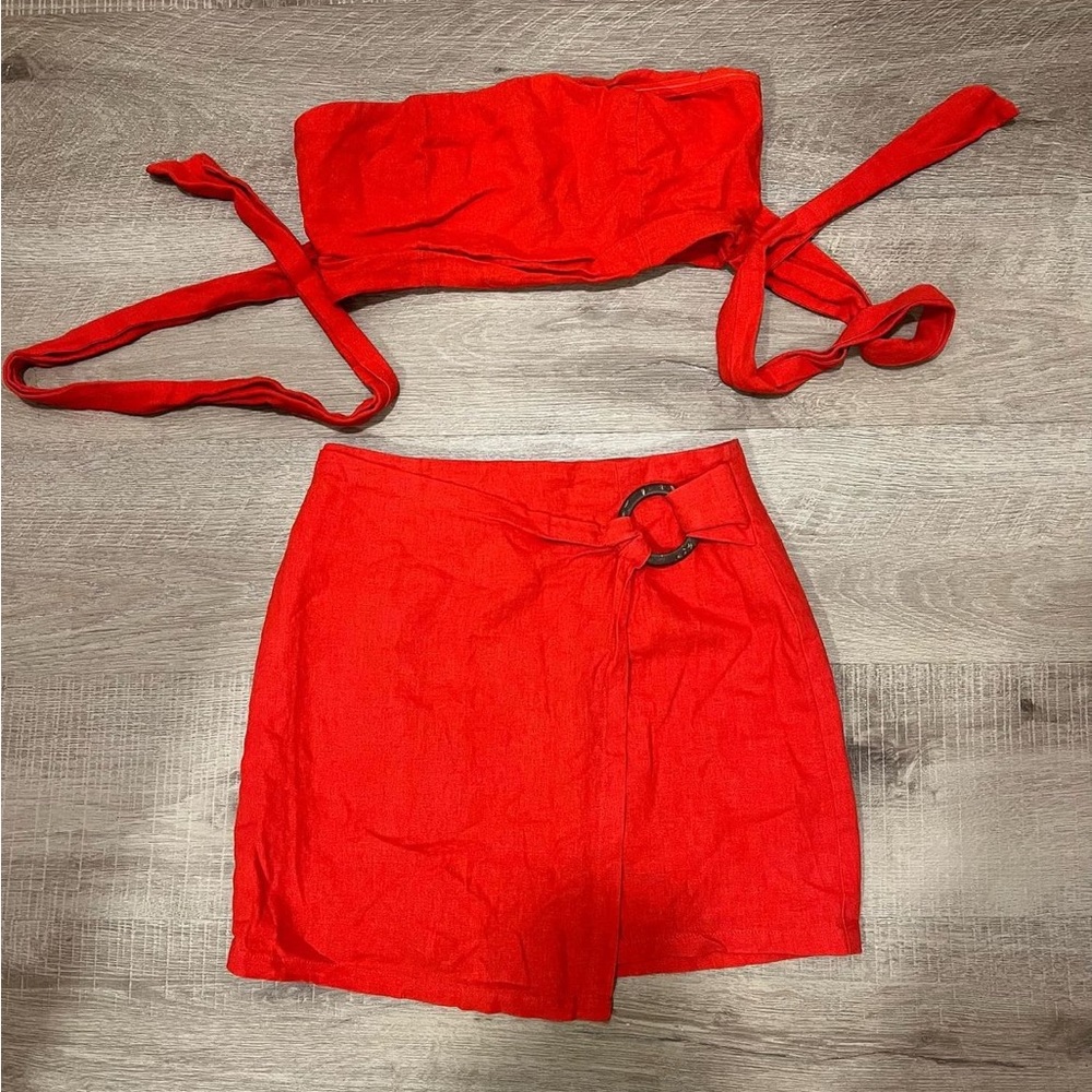 Red two piece set